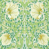 Pimpernel Wallpaper - Weld / Leaf Green - by Morris. Click for more details and a description.