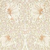 Pimpernel Wallpaper - Cochineal Pink - by Morris. Click for more details and a description.