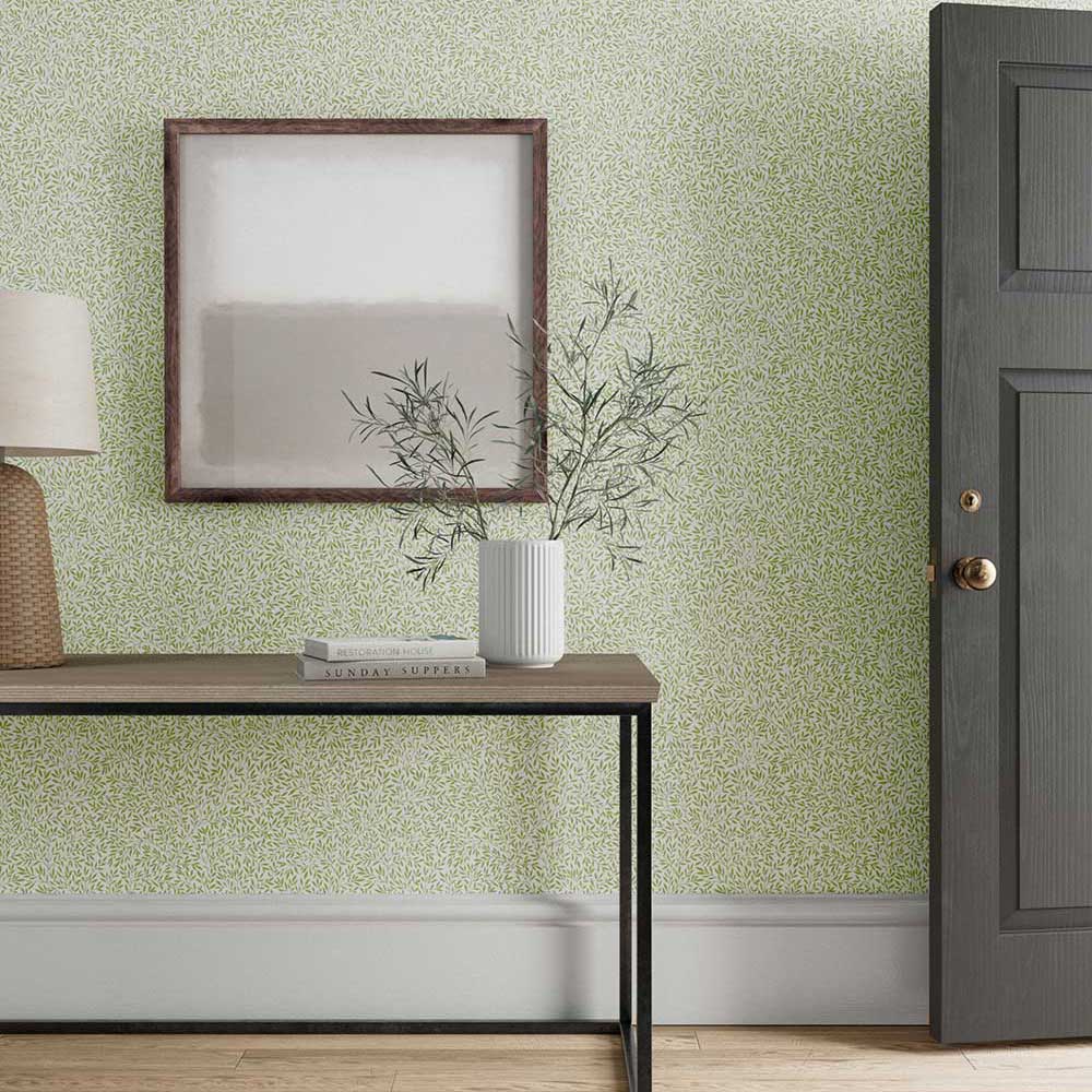 Standen Wallpaper - Leaf Green - by Morris