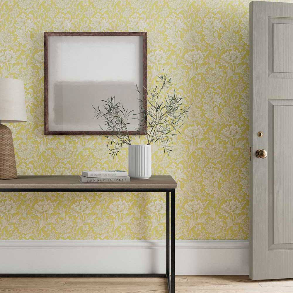 Chrysanthemum Toile Wallpaper - Weld - by Morris