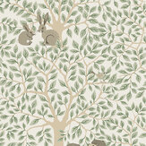 Per Wallpaper - White/ Green - by Galerie. Click for more details and a description.