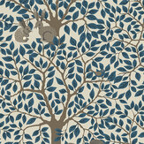 Per Wallpaper - Blue/ Brown - by Galerie. Click for more details and a description.