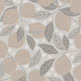 Lemona Wallpaper - Grey/ Brown - by Galerie. Click for more details and a description.