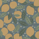 Lemona Wallpaper - Blue-grey - by Galerie. Click for more details and a description.