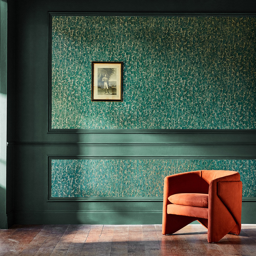 Moresque Glaze Wallpaper - Huntsmans green - by Zoffany