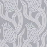 Persian Tulip Wallpaper - Quartz Grey - by Zoffany. Click for more details and a description.