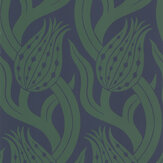 Persian Tulip Wallpaper - Poison - by Zoffany. Click for more details and a description.