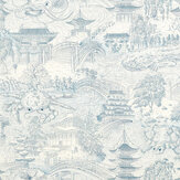 Eastern Palace Wallpaper - Indigo - by Zoffany. Click for more details and a description.