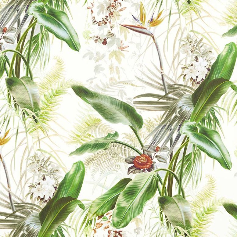 Paradise Row Wallpaper - Evergreen - by Zoffany