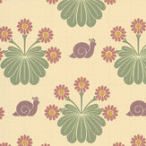 Burges Snail Wallpaper - Travertine - by Little Greene. Click for more details and a description.
