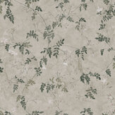 Irene Wallpaper - Olive Green - by Sandberg. Click for more details and a description.