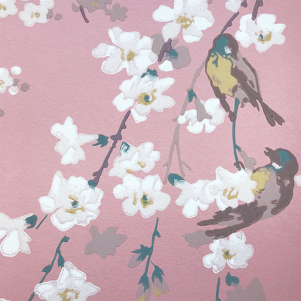 Massingberd Blossom Wallpaper - Oriental - by Little Greene