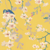 Massingberd Blossom Wallpaper - Yellow - by Little Greene. Click for more details and a description.