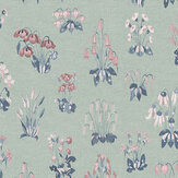 Millefleur Wallpaper - Chambray - by Little Greene. Click for more details and a description.