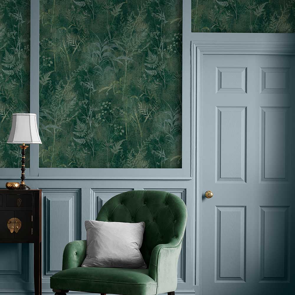 Restore Wallpaper - Emerald - by Graham & Brown