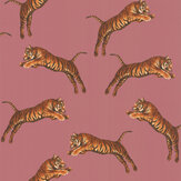 Pouncing Tigers Wallpaper - Blossom - by Paloma Home. Click for more details and a description.