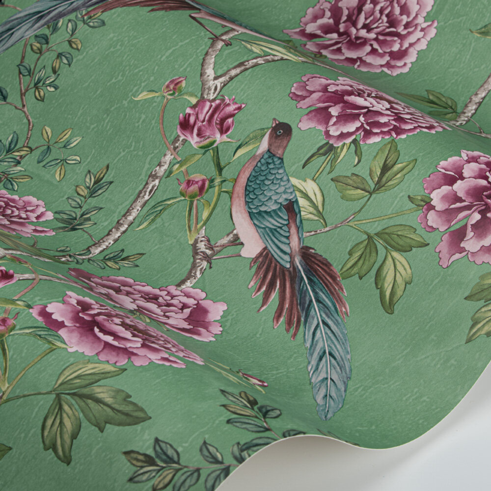 Vintage Chinoiserie Wallpaper - Jade - by Paloma Home