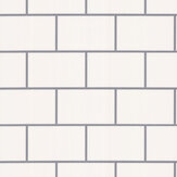 Metro Tile Wallpaper - White - by Albany. Click for more details and a description.