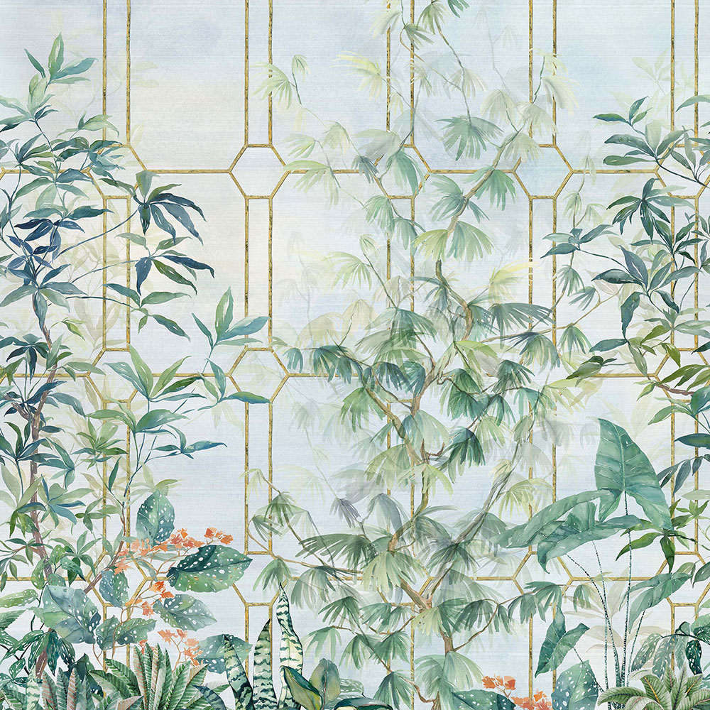 Katsura Mural - Leaf Green - by Osborne & Little