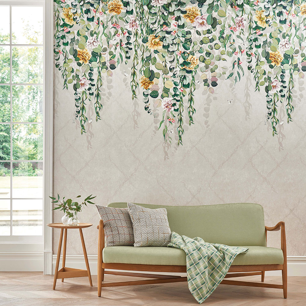 Eucalyptus Mural - Spring Green - by Osborne & Little