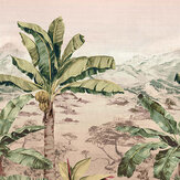 Martinique Mural - Blush - by Osborne & Little. Click for more details and a description.