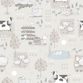Farmland Wallpaper - Grey - by Galerie. Click for more details and a description.