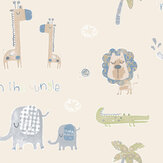 Jungle Friends Wallpaper - Multi - by Galerie. Click for more details and a description.