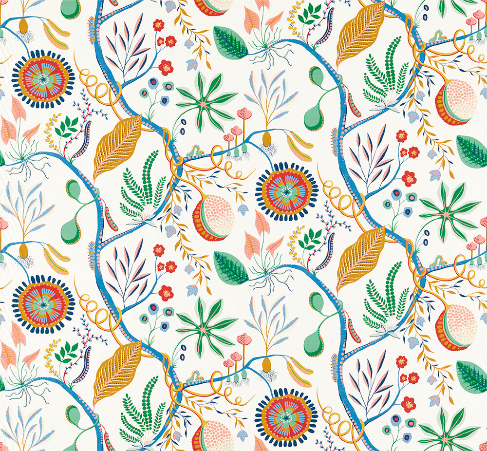 Jackfruit and the Beanstalk  Fabric - Popsicle - by Scion