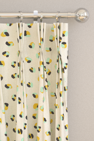 Leopard Dots Curtains - Pebble/ Sage - by Scion. Click for more details and a description.