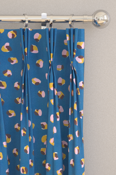 Leopard Dots Curtains - Denim/ Milkshake - by Scion. Click for more details and a description.