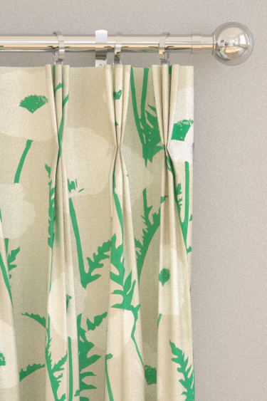 Poppy Pop   Curtains - Parchment/ Gecko - by Scion. Click for more details and a description.