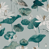 Teien Wallpaper - Sea Green - by Graham & Brown. Click for more details and a description.