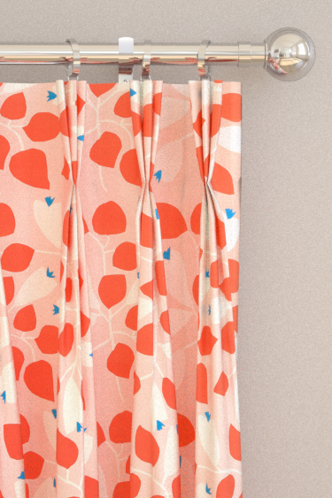 Rosehip  Curtains - Milkshake/ Poppy - by Scion. Click for more details and a description.