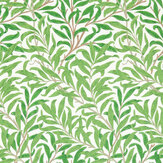 Papier peint Willow Boughs - Vert feuille - Morris. Cliquez pour en savoir plus et lire la description.