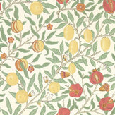 Fruit Wallpaper - Bayleaf / Russet - by Morris. Click for more details and a description.