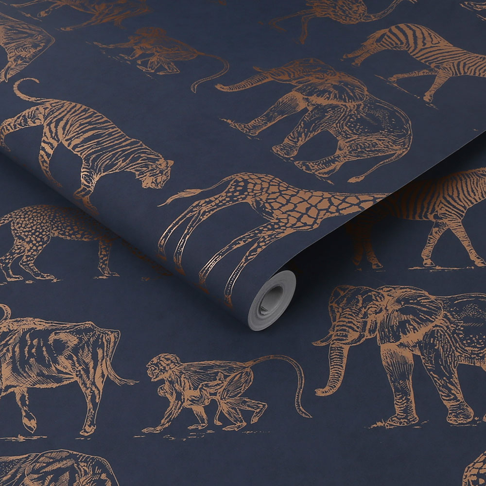 Safari Wallpaper - Midnight - by Boutique