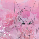 Tinkerbell Watercolour Mural - Pink - by Kids @ Home. Click for more details and a description.