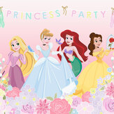 Princess Party Mural - Pink - by Kids @ Home. Click for more details and a description.