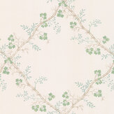 Trefoil Trellis Wallpaper - Celadon - by Colefax and Fowler. Click for more details and a description.