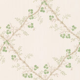 Trefoil Trellis Wallpaper - Leaf - by Colefax and Fowler. Click for more details and a description.