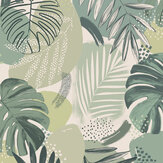 Papier peint Abstract Jungle - Vert feuille - Brand McKenzie. Cliquez pour en savoir plus et lire la description.