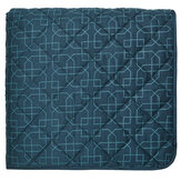 Tulipomania Quilted Throw - Ink - by Sanderson. Click for more details and a description.