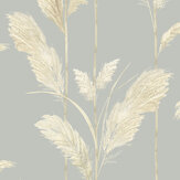 Pampas Grass Wallpaper - Cornflower Blue - by Brand McKenzie. Click for more details and a description.