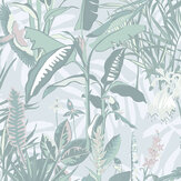 Papier peint The Tropics - Vert menthe - Brand McKenzie. Cliquez pour en savoir plus et lire la description.