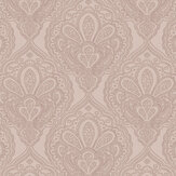Mehndi Damask Wallpaper - Soft pink - by Galerie. Click for more details and a description.
