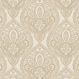 Mehndi Damask Wallpaper - Cream - by Galerie. Click for more details and a description.