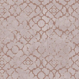 Aged Quatrefoil Wallpaper - Soft Pink - by Galerie. Click for more details and a description.