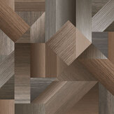 Shape Shifter Wallpaper - Brown - by Galerie. Click for more details and a description.