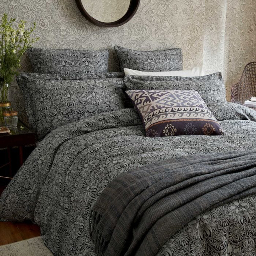 Crown Imperial Duvet Cover - Charcoal - by Morris