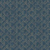 Block Flock Wallpaper - Blue - by Galerie. Click for more details and a description.